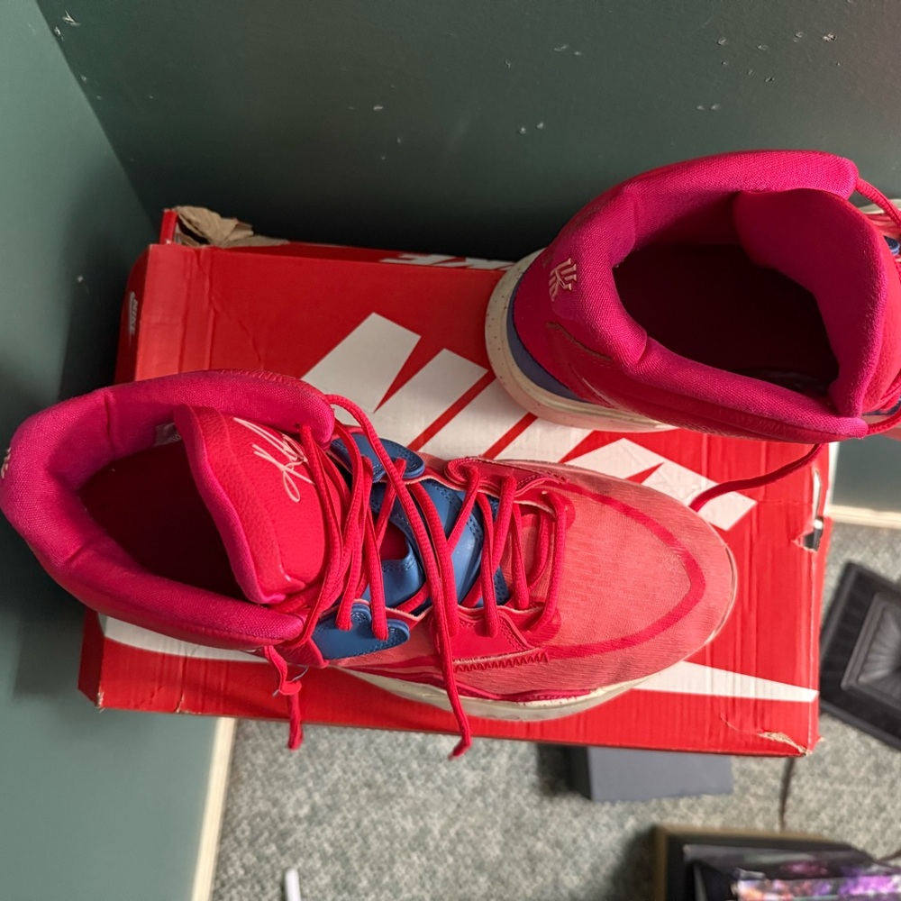 Nike Red and Blue Athletic Shoes